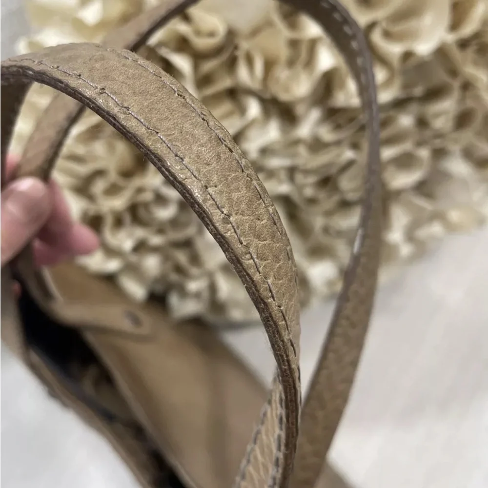 🤍🩶Frye Melissa 3D Floral Snake Embossed Leather Tote $498 - Picture 13 of 16